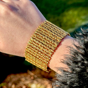 Vintage Gold Plated Cuff Bracelet