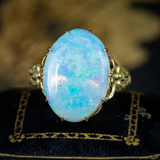 Vintage Opal Solitaire Ring