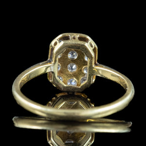 Antique Art Deco Diamond Cluster Ring 0.48ct Total