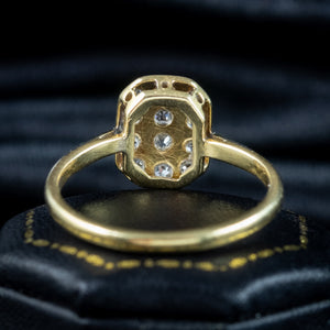 Antique Art Deco Diamond Cluster Ring 0.48ct Total