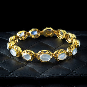 Art Deco Moonstone Bracelet – Jewellery Addiction