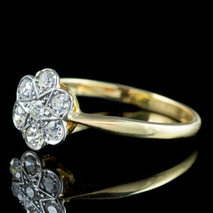 Antique Edwardian Diamond Daisy Cluster Ring 0.35ct Total