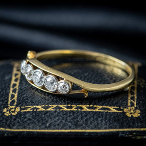 Antique Edwardian Diamond Five Stone Ring 0.36ct Total