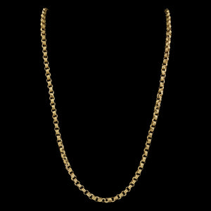 Antique Georgian Long Pinchbeck Chain 18ct Gold Gilt