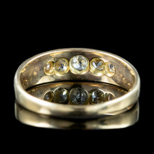 Antique Victorian Diamond Five Stone Band Ring 0.36ct Total