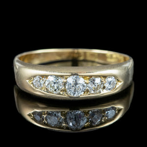 Antique Victorian Diamond Five Stone Band Ring 0.36ct Total