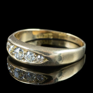 Antique Victorian Diamond Five Stone Band Ring 0.36ct Total