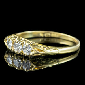 Antique Victorian Diamond Trilogy Ring Dated 1863