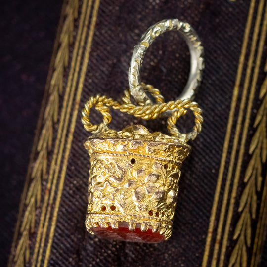 Antique Victorian French Fob Pendant Between Us Intaglio