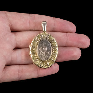 Antique Victorian Locket 15ct Gold Circa 1890