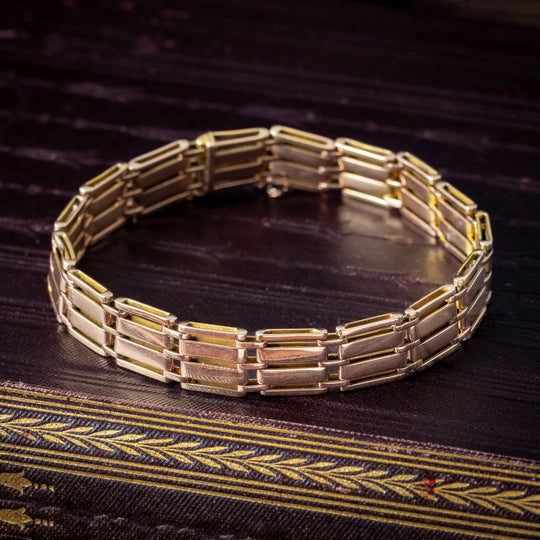 Art Deco Gate Bracelet 9ct Gold