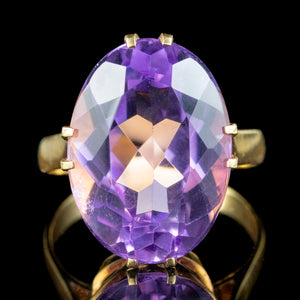 Vintage Amethyst Cocktail Ring 10ct Amethyst