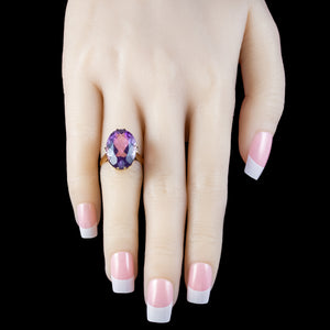 Vintage Amethyst Cocktail Ring 10ct Amethyst