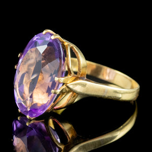 Vintage Amethyst Cocktail Ring 10ct Amethyst