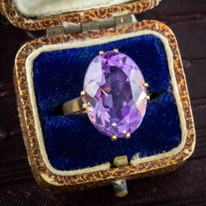 Vintage Amethyst Cocktail Ring 10ct Amethyst