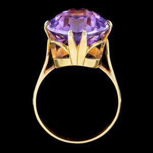 Vintage Amethyst Cocktail Ring 10ct Amethyst