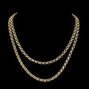 Vintage Cable Chain Sterling Silver 18ct Gold Gilt