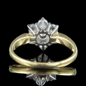 Vintage Diamond Daisy Cluster Ring 1ct Total