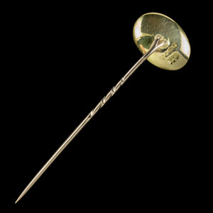 Vintage Fox Stick Pin 18ct Gold Dated 1970