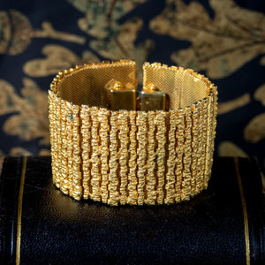 Vintage Gold Plated Cuff Bracelet 