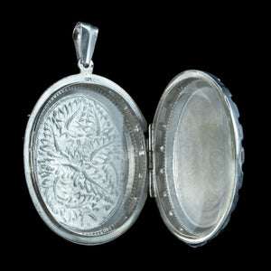 Vintage Sterling Silver Fern Locket