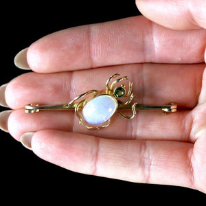 ANTIQUE VICTORIAN OPAL SPIDER Brooches 9CT GOLD CIRCA 1880