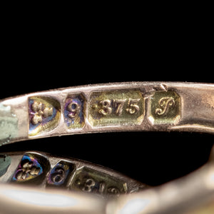 Antique Edwardian Amethyst Intaglio Seal Ring Dated 1915