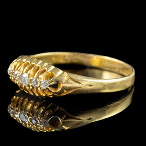 Antique Edwardian Five Stone Diamond Ring 