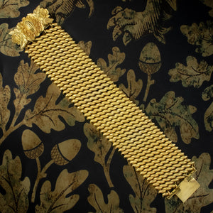 Antique Georgian Cuff Bracelet Pinchbeck 18ct Gold Gilt