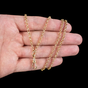 Antique Victorian Gold Gilt Guard Chain 