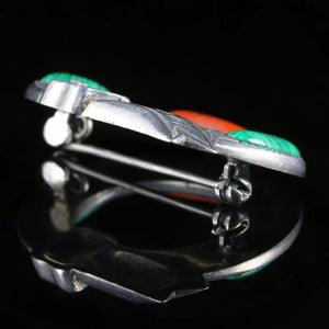 SCOTTISH SILVER MIXED AGATE BUCKLE Brooches