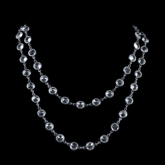 Art Deco Long Paste Chain Necklace