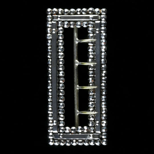 Antique Georgian Cut Steel Silver Buckle