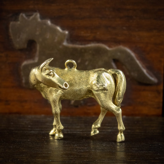 Vintage Horse Charm 9ct Gold Georg Jensen Dated 1968